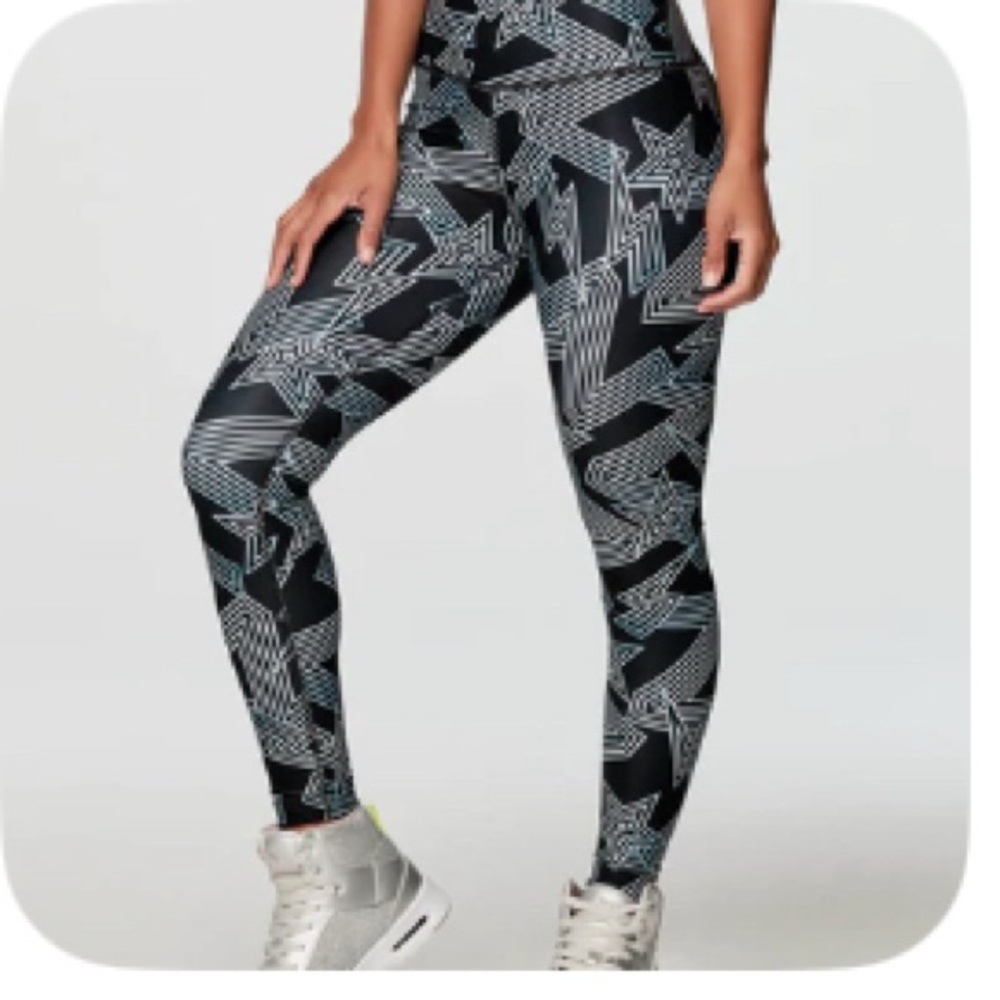 Zumba Roller Derby High Waisted Leggings